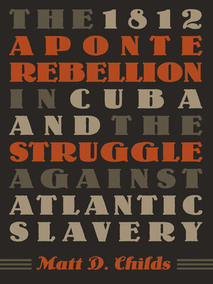 cover image of The 1812 Aponte Rebellion in Cuba and the Struggle against Atlantic Slavery